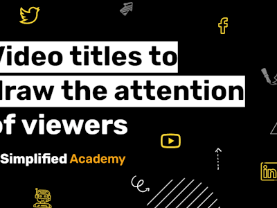 video titles to draw the attention of viewers