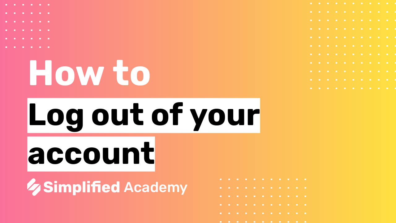 how to log out of school account