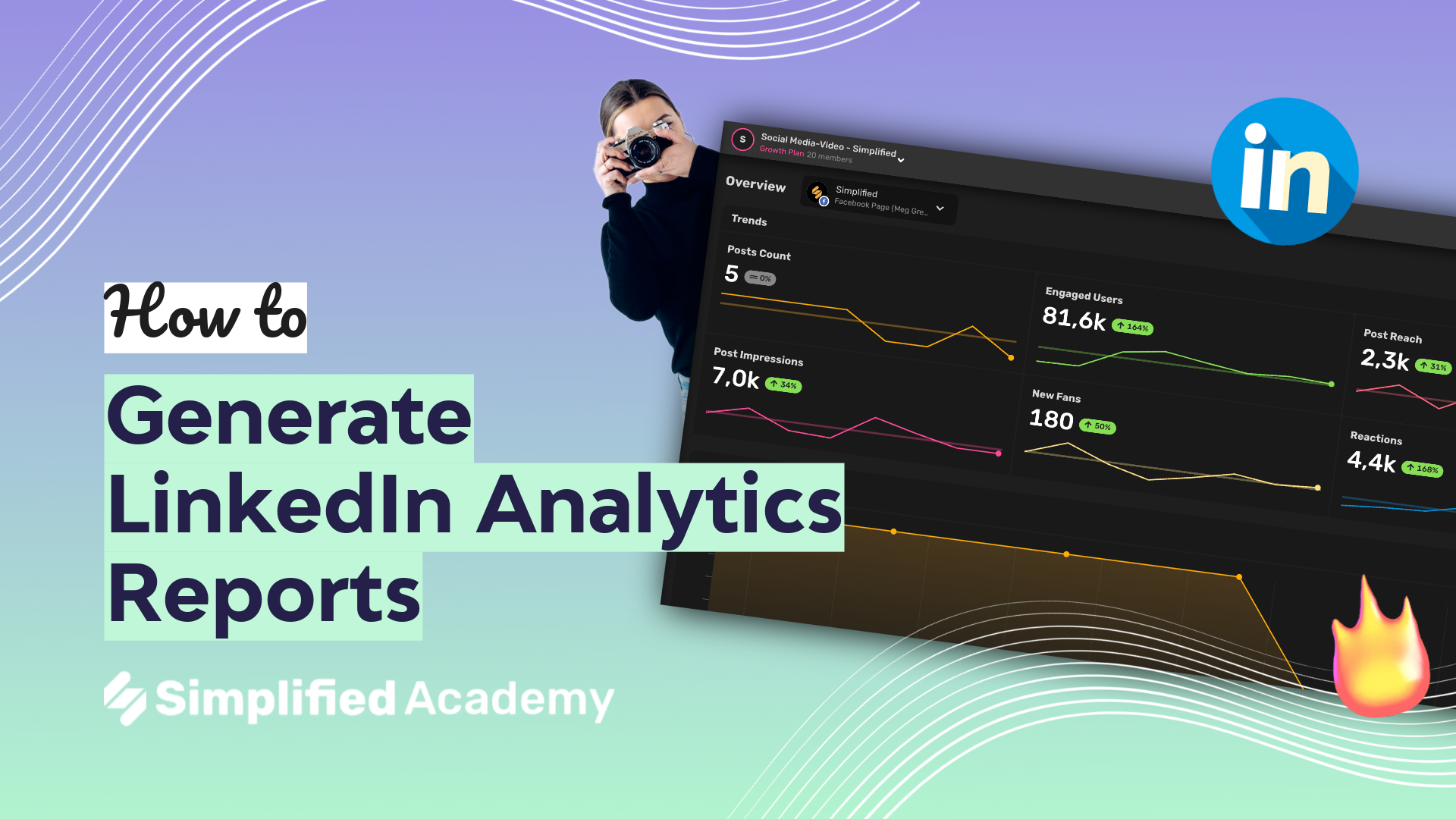 Download LinkedIn Analytics Reports in PDF or PNG Format - Simplified ...