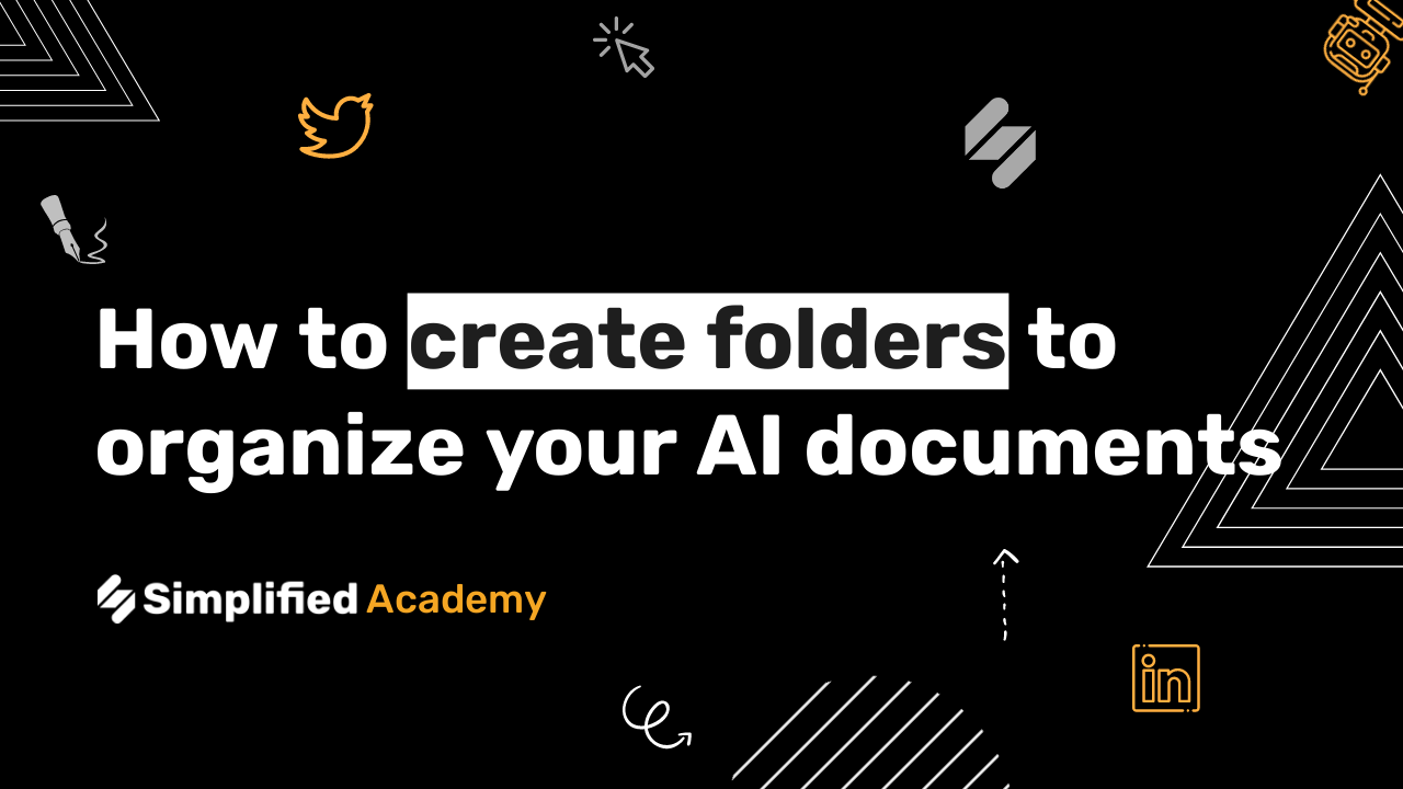 Stay organized easily by creating folders for your AI projects ...