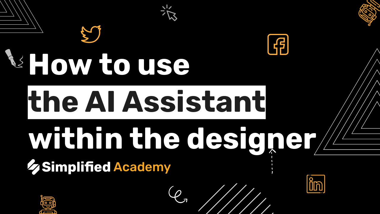 How to use the in app AI Assistant - Simplified Academy