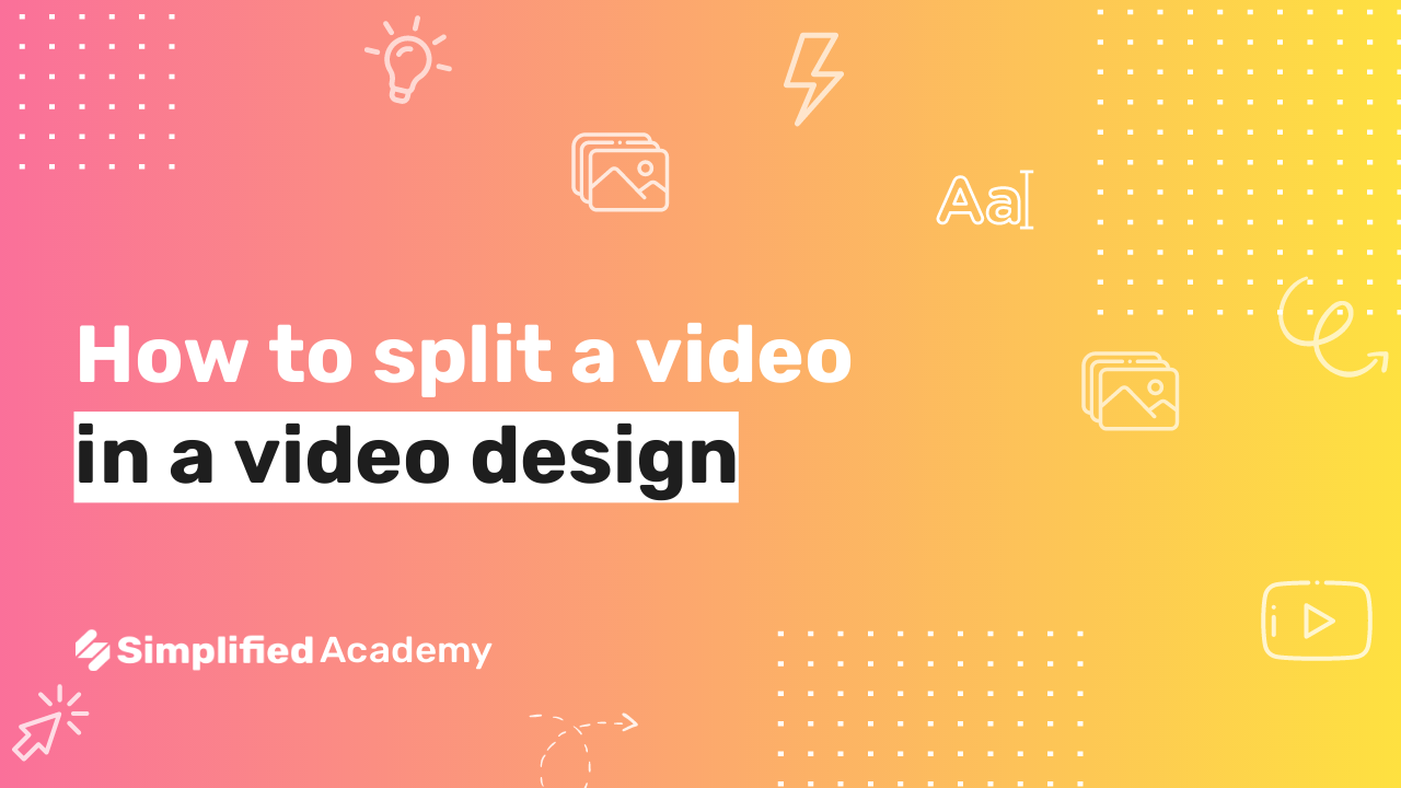 Video Break Visual How to add animated visuals to video designs - Simplified Academy
