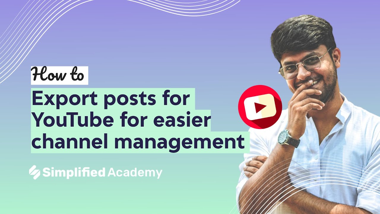 Export social posts for YouTube to share with your team and clients ...