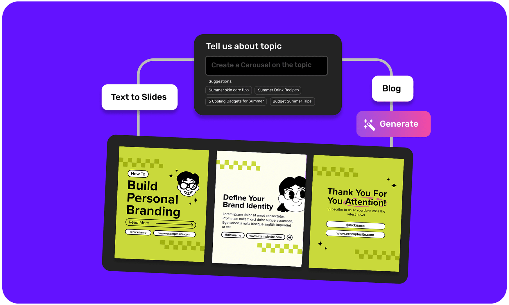 AI carousel posts Maker