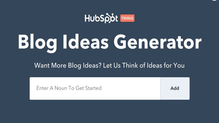 Hubspot's Blog Ideas Generator Hubspot's Blog Ideas Generator