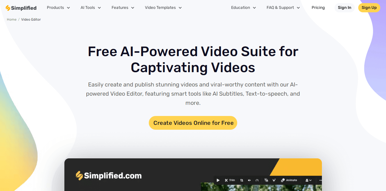 AI Videos With Simplified