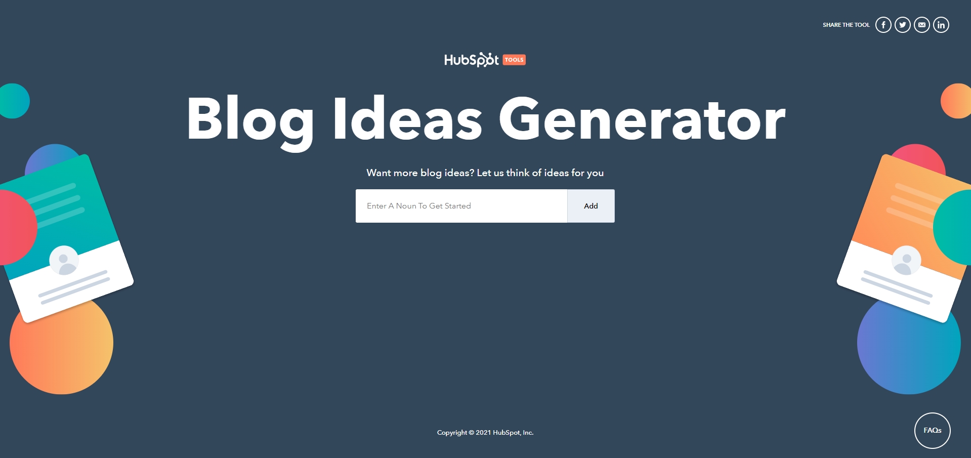 Hubspot Free Headline Generator