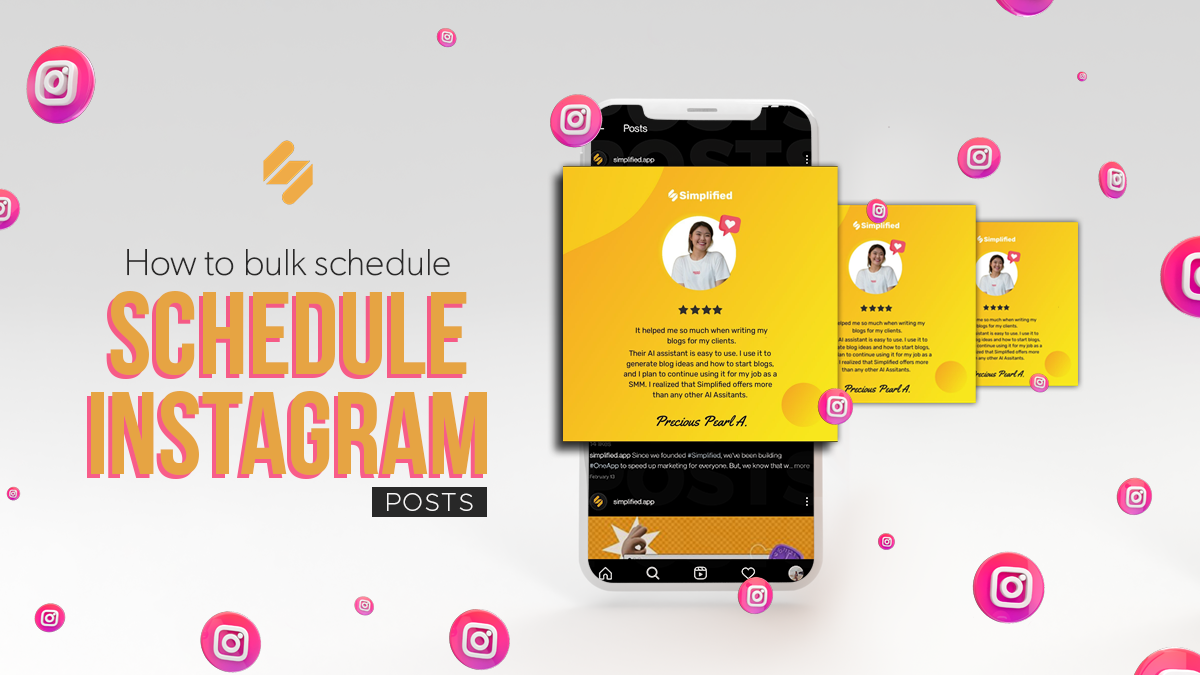 3 Simple Steps to Bulk Schedule on Instagram & Save Time! 3 Simple Steps to Bulk Schedule on Instagram & Save Time!