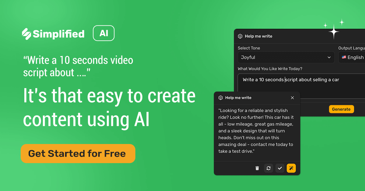 Check out our Free AI writer tool