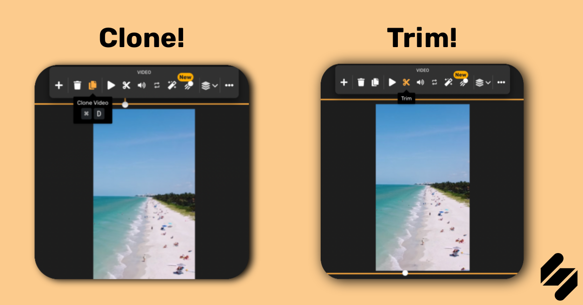 clone and trim on Simplified