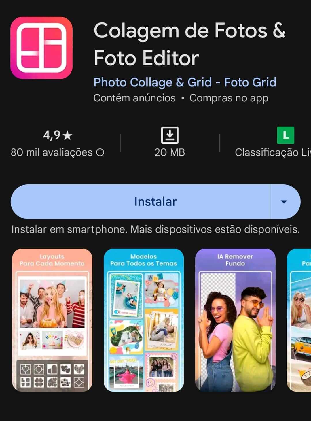 Colagem de Fotos
