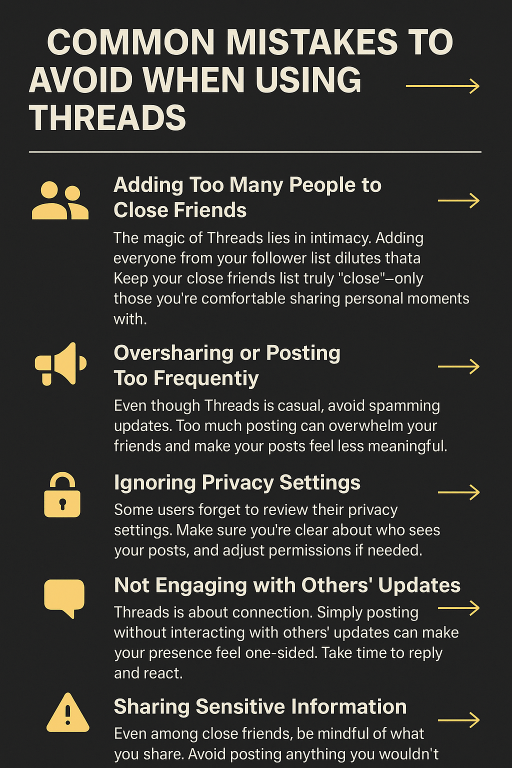 Common Mistakes to Avoid When Using Threads