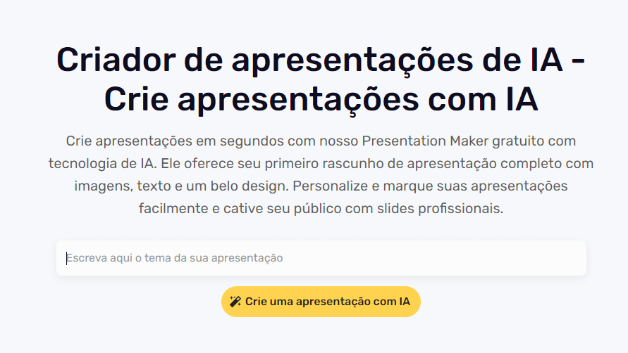 Como criar apresentações com o Simplified AI