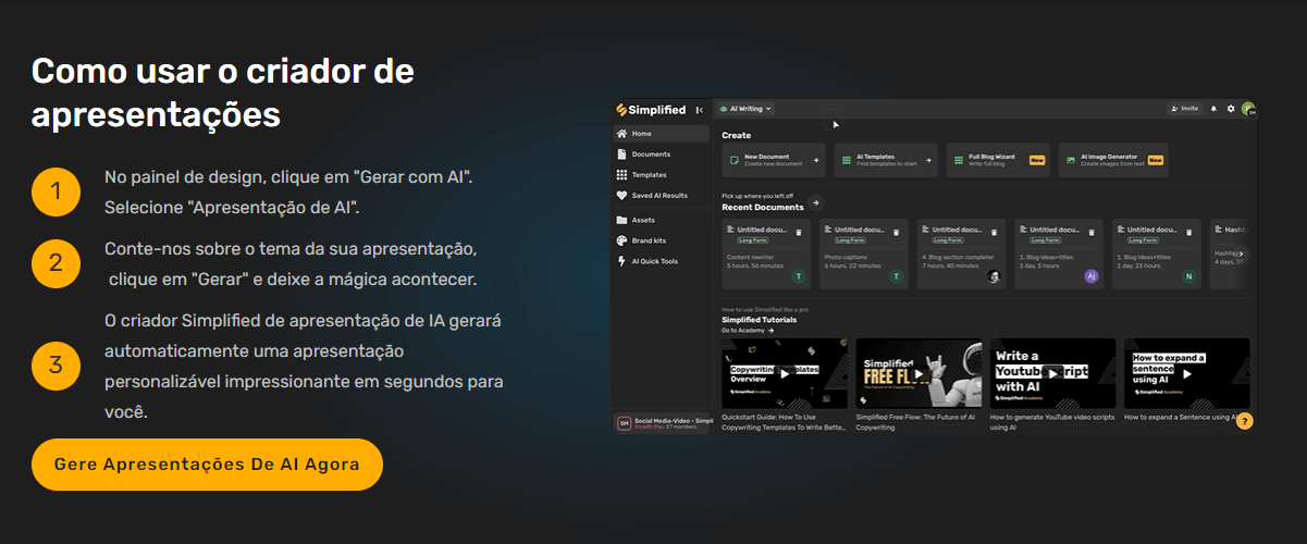 Criação de Apresentações