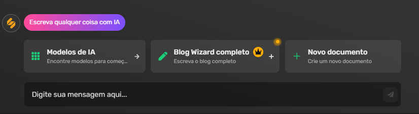 Digite sua Mensagem Aqui