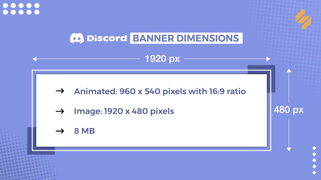 Thành công trên Discord bắt đầu bằng cách đảm bảo banner của bạn đáp ứng được yêu cầu đối với kích thước và chất lượng. Cập nhật kích thước banner Discord mới nhất cho năm 2024 và bảo đảm quảng bá tốt hơn cho nhóm của bạn.