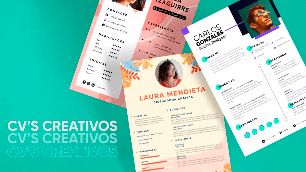 Diseños de CV para ser community manager