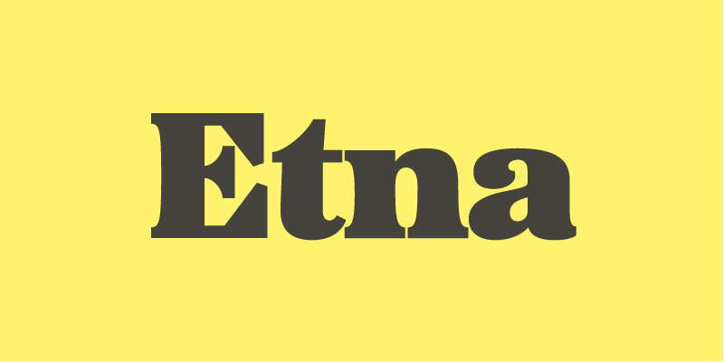 Etna font