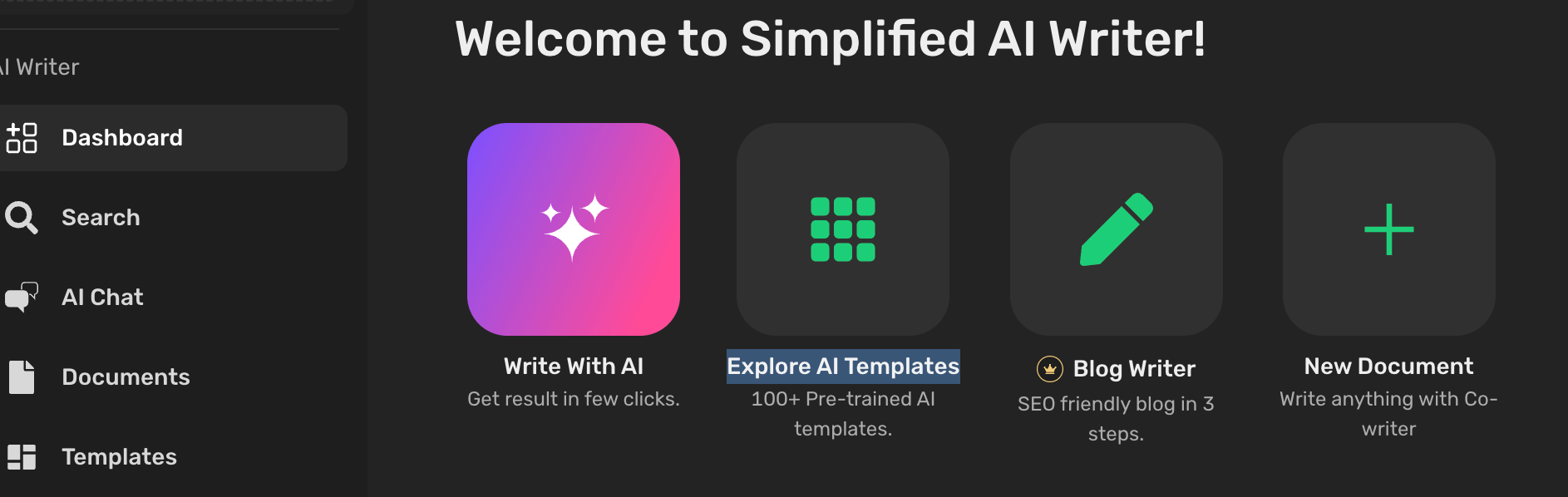 Explore AI Templates