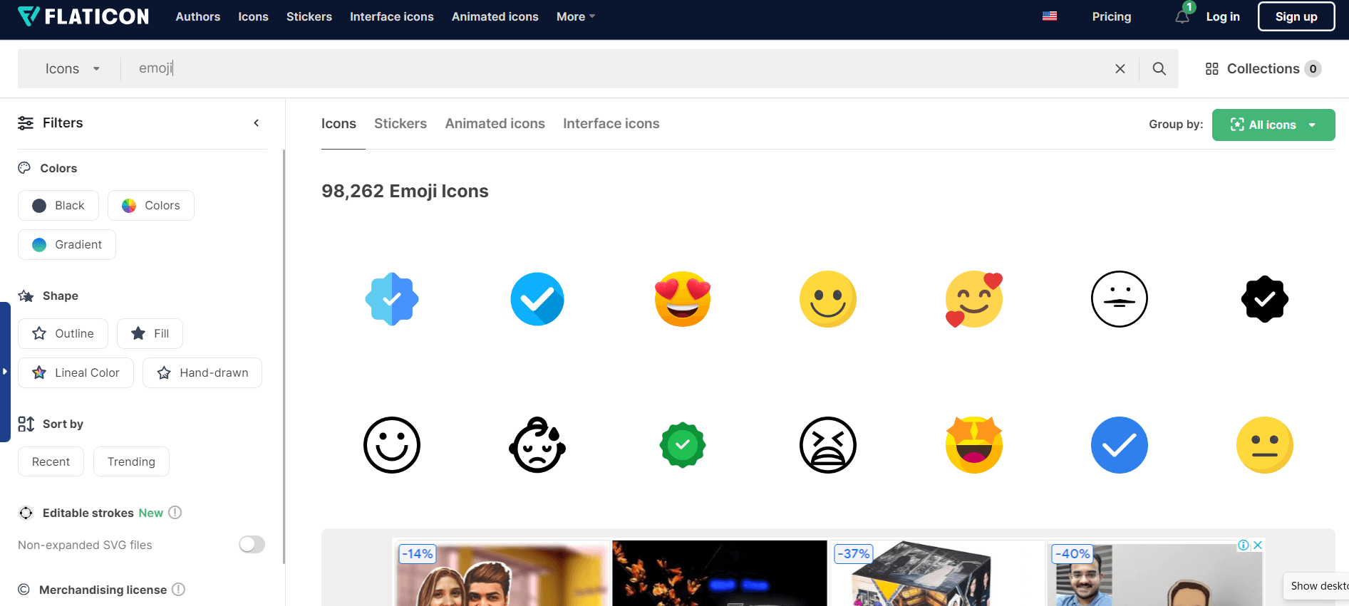  Flat Icons Emoji Maker 