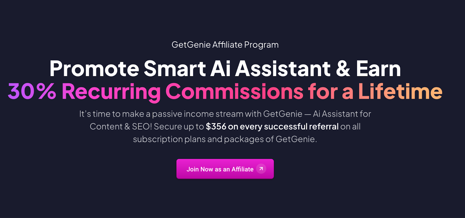 GetGenie affiliate program