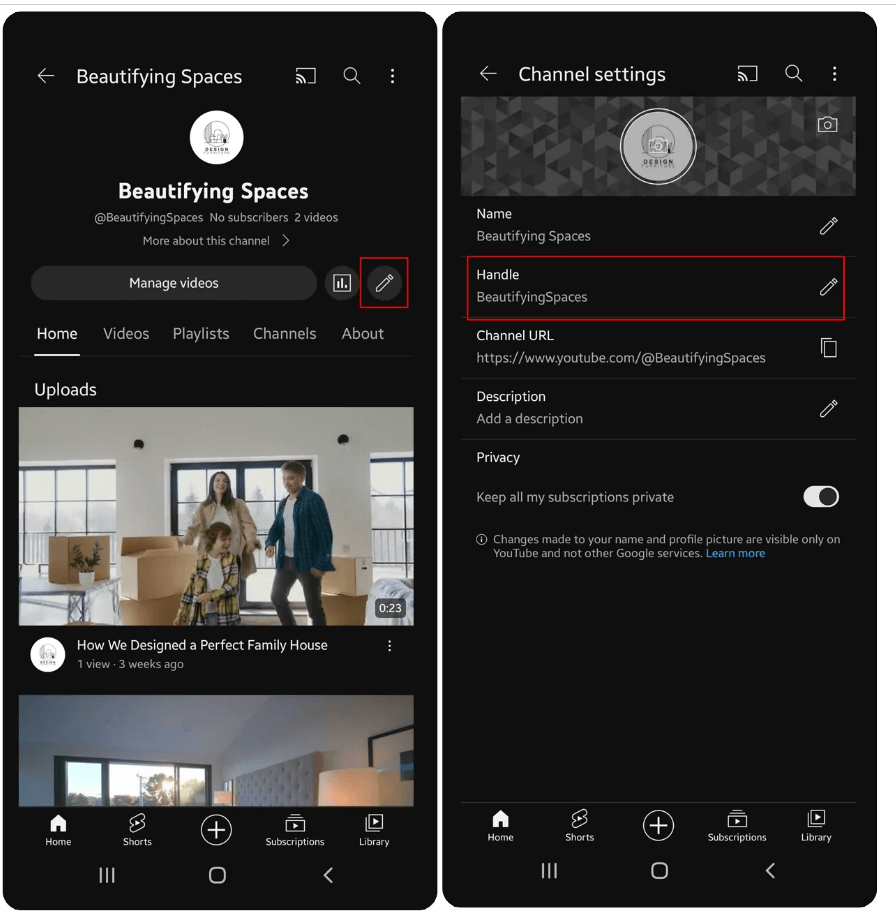 Go to Channel Settings