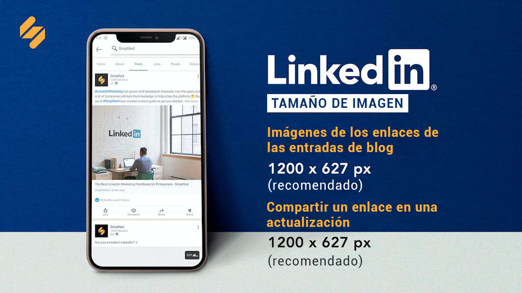 tamaños de imágenes de linkedIn para publicaciones de blog y anuncios