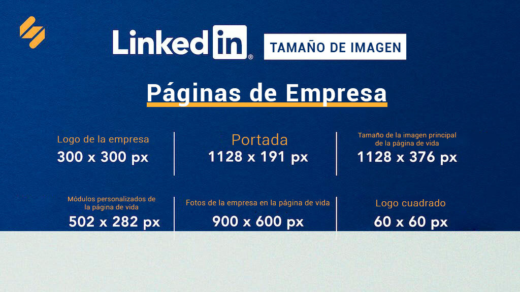 tamaños de imágenes de linkedIn para páginas de empresa