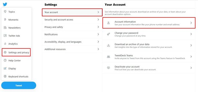 Log In and Go to Settings