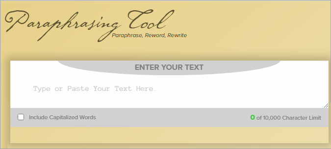Paraphrasing tool