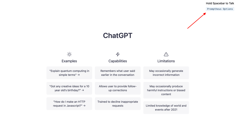 Promptheus ChatGPT Extension