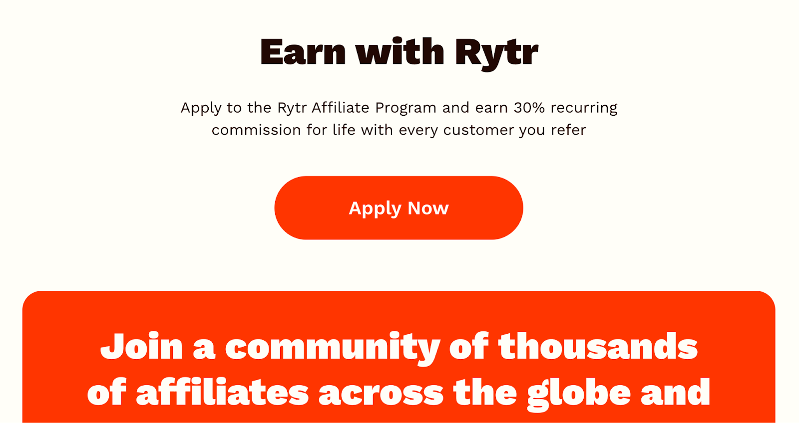 Rytr affiliate program