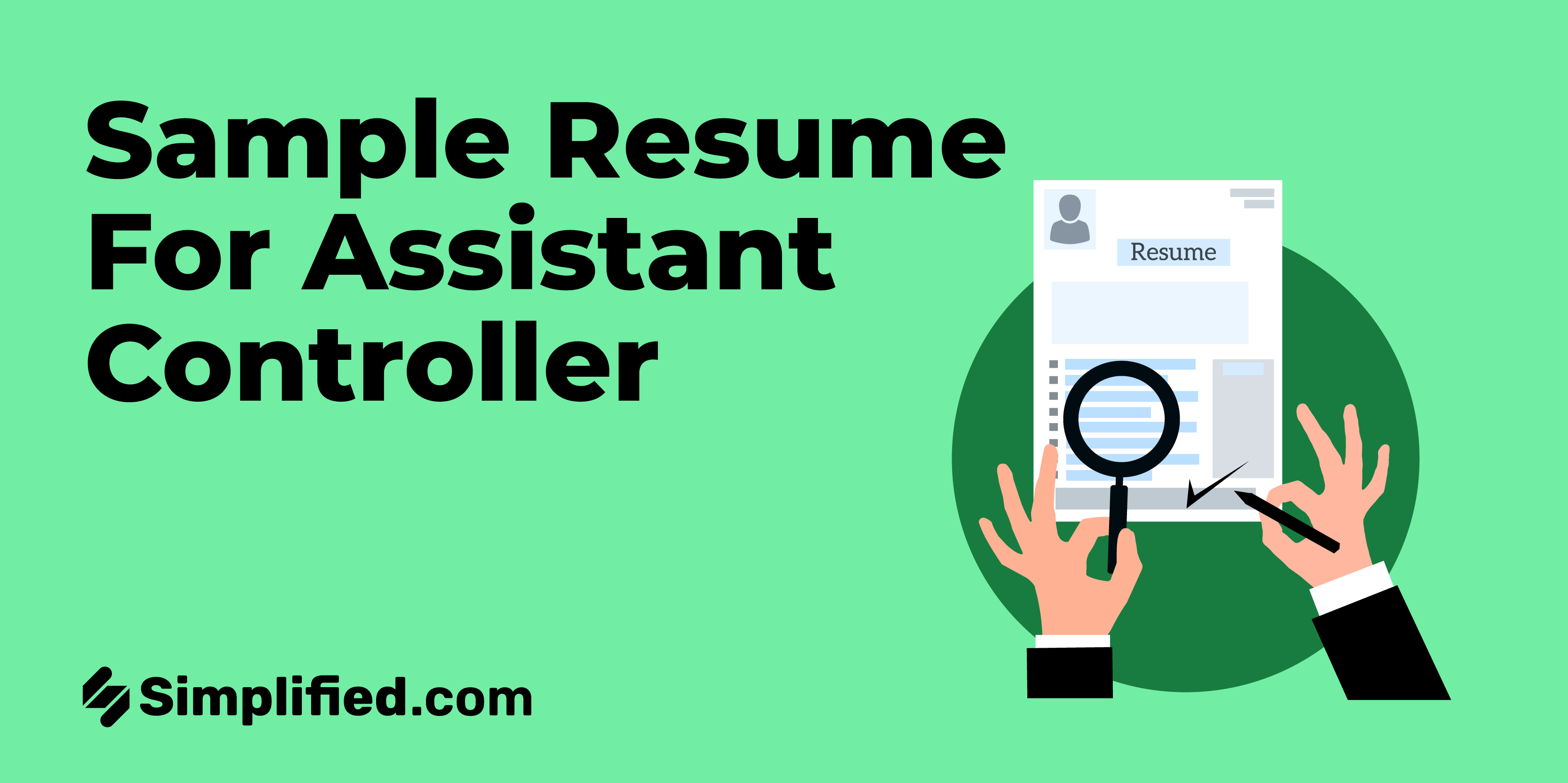 A Comprehensive Guide On Creating A Sample Resume For An Assistant   Sample Resume For Assistant Controller 02 