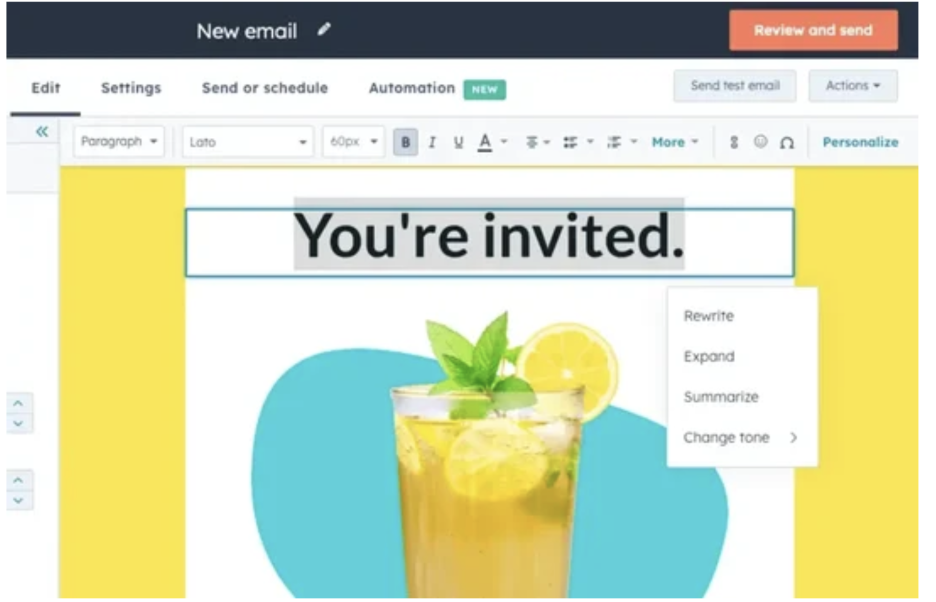 Hubspot AI content writer