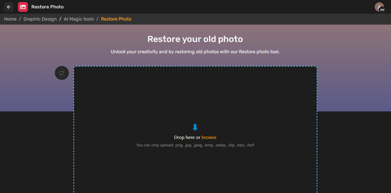 Simplified Restore Photo