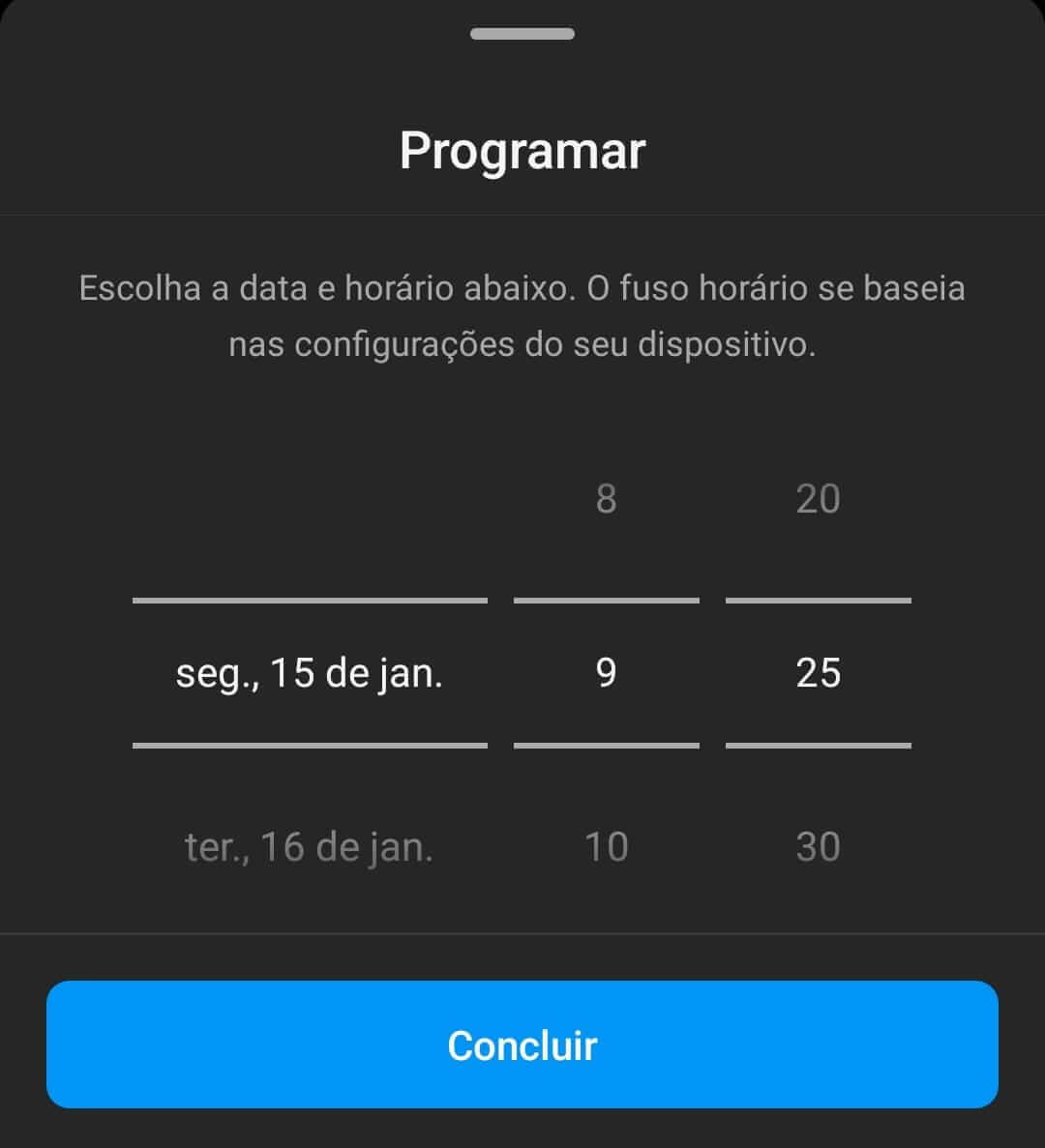 Selecione a Data e Horário