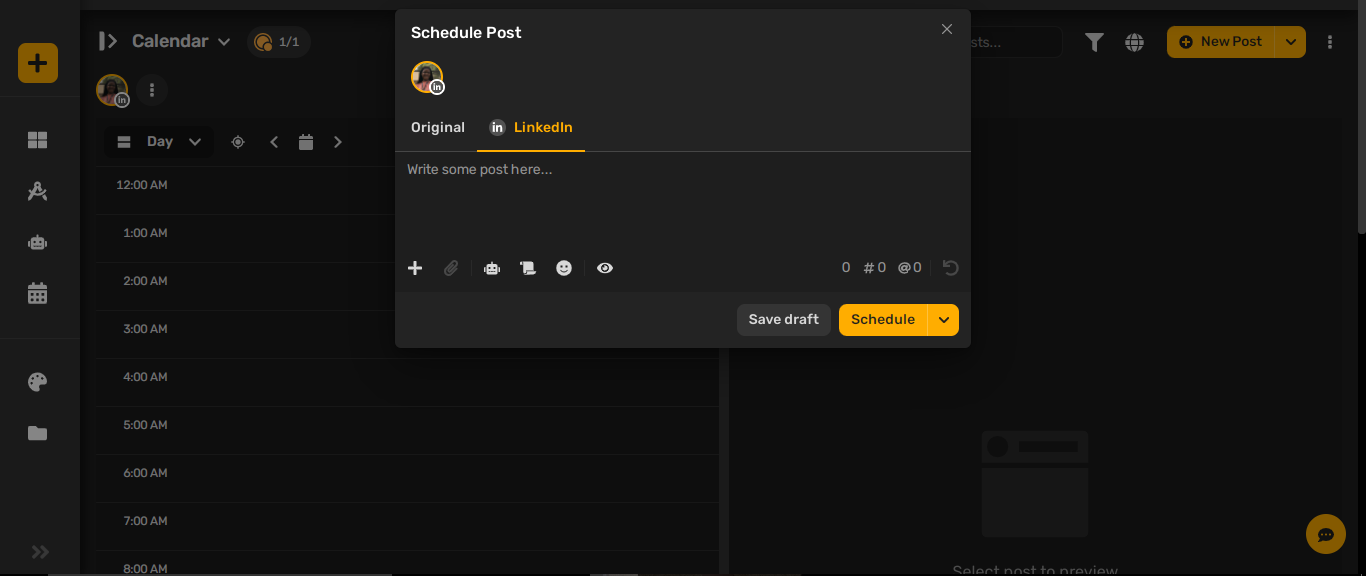 Simplified scheduler