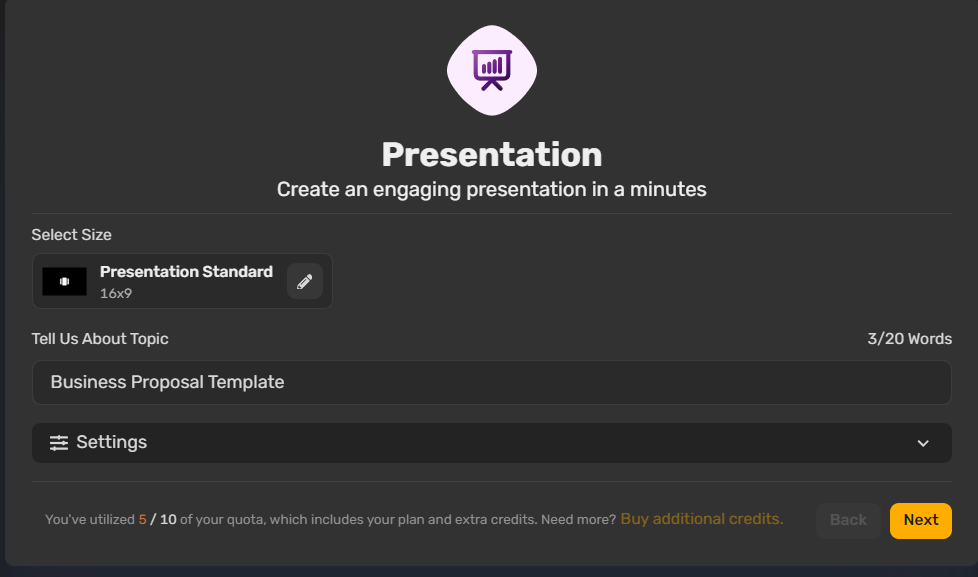 AI presentation maker