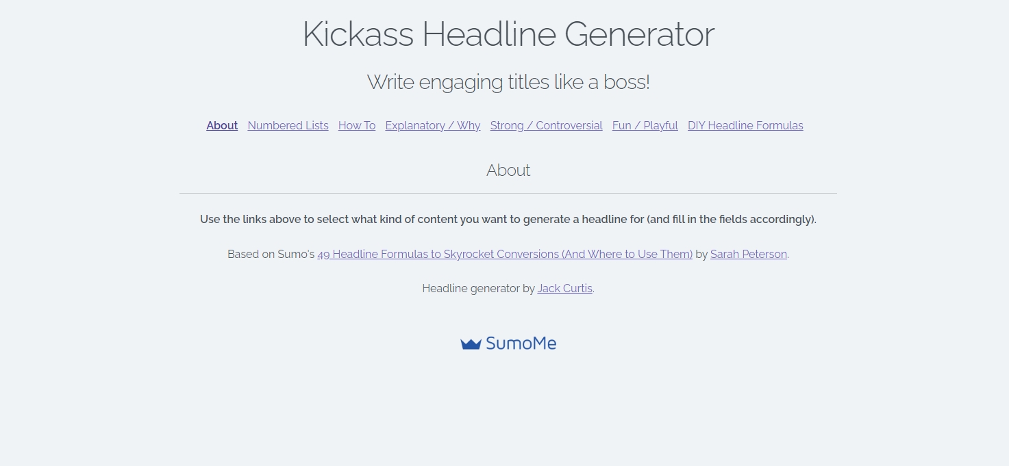 Sumo Free Headline Generator