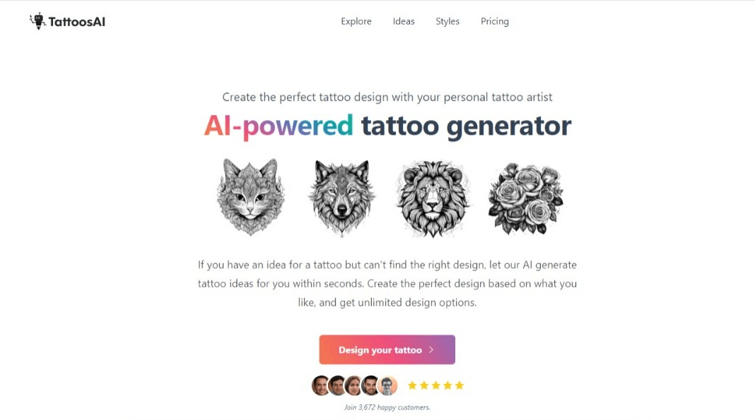 9 Best AI Tattoo Generators In 2024 Simplified   TattoosAI 