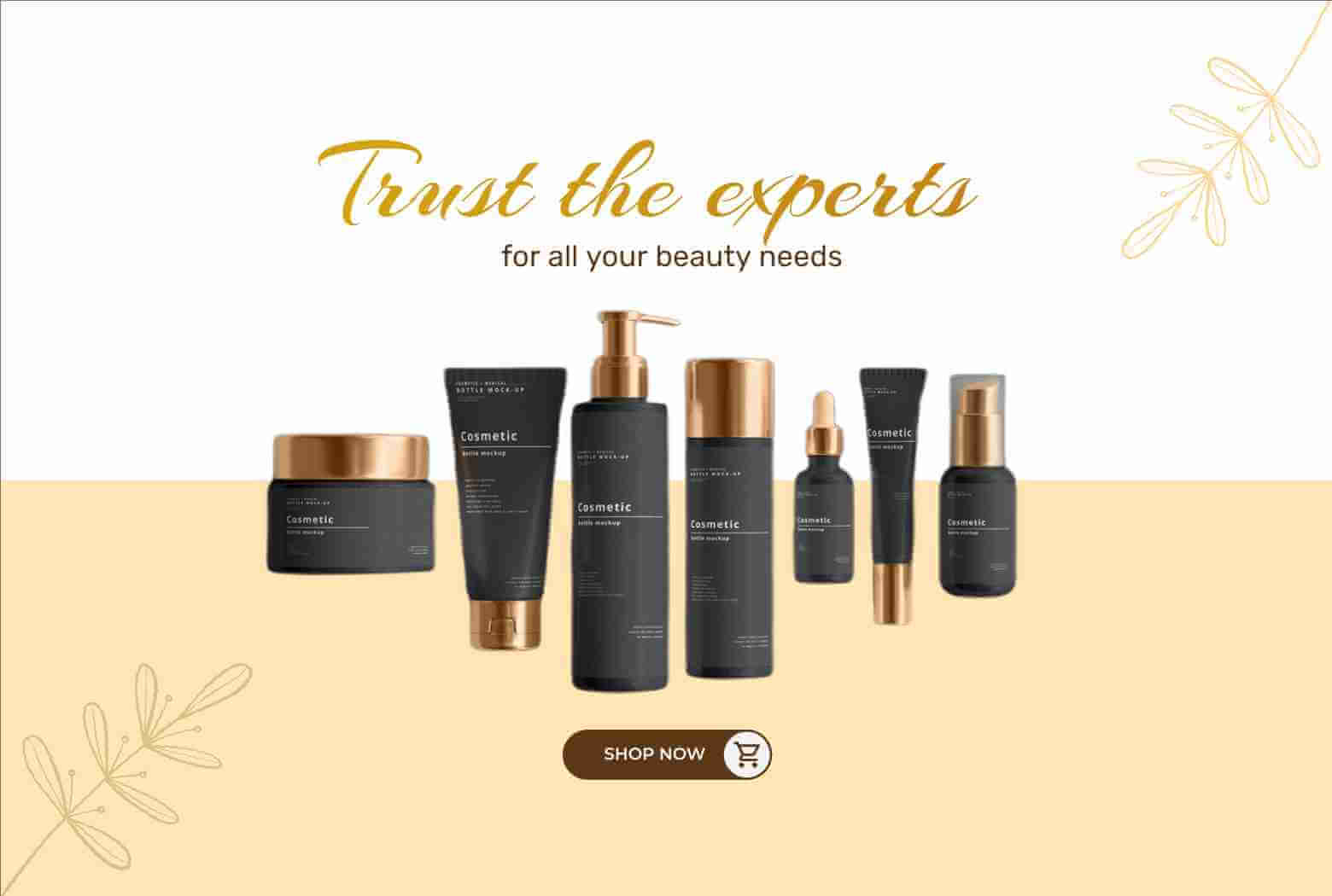 Trust The Experts (Shopify Home Page Desktop Banner)