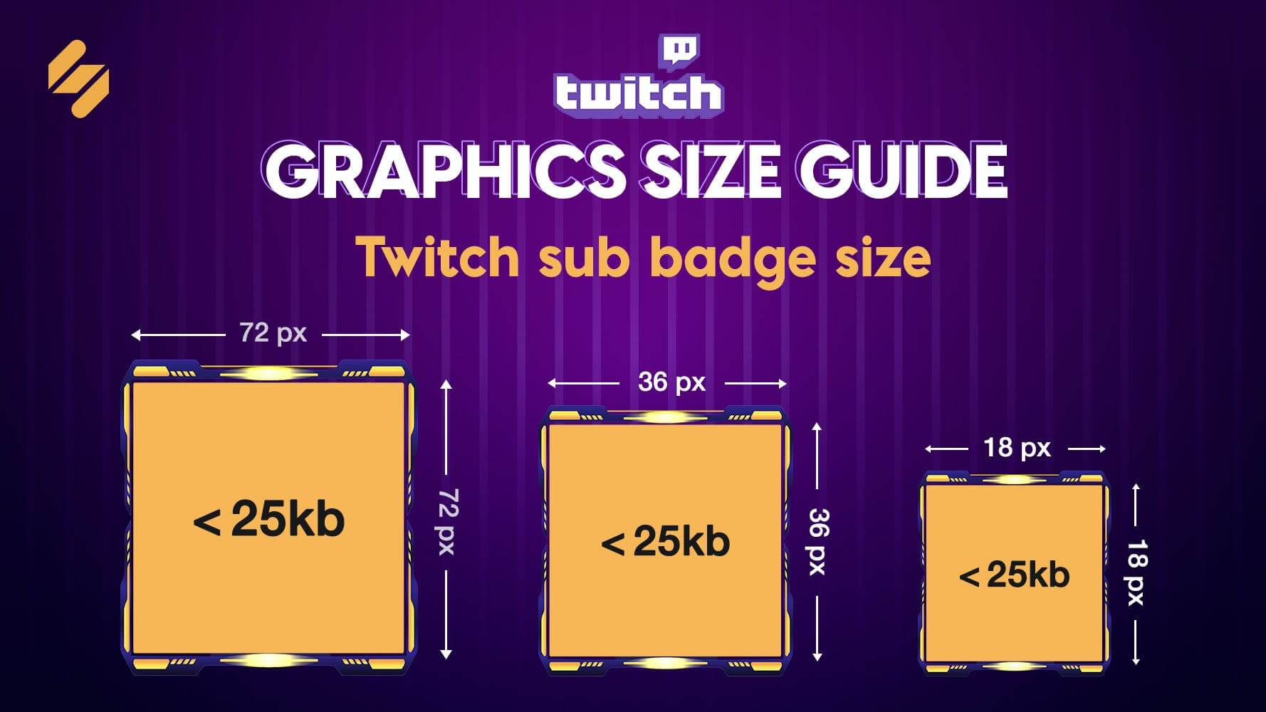 Twitch Sub Badge Size & Guidelines