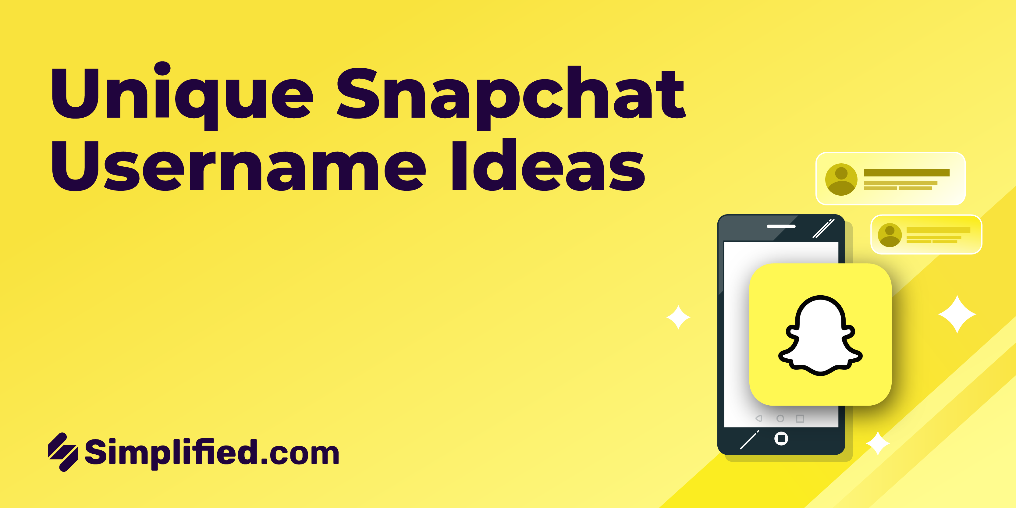 300+ Great Snapchat Username Ideas | Simplified