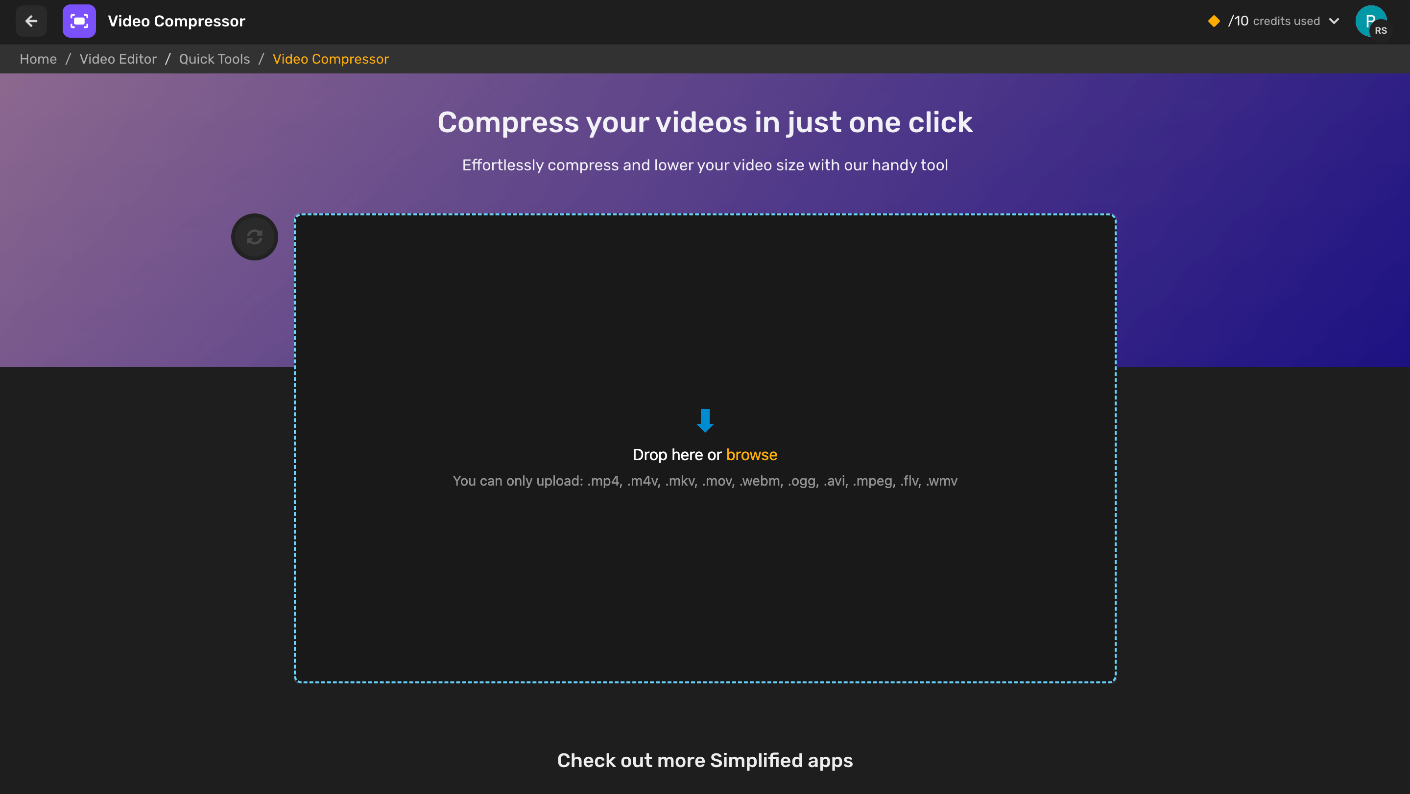 Simplified Compress Video file