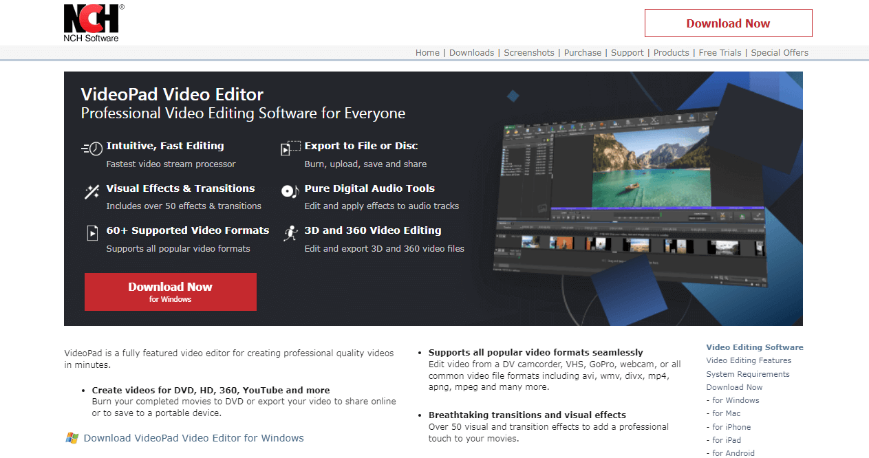 VideoPad Video Editor