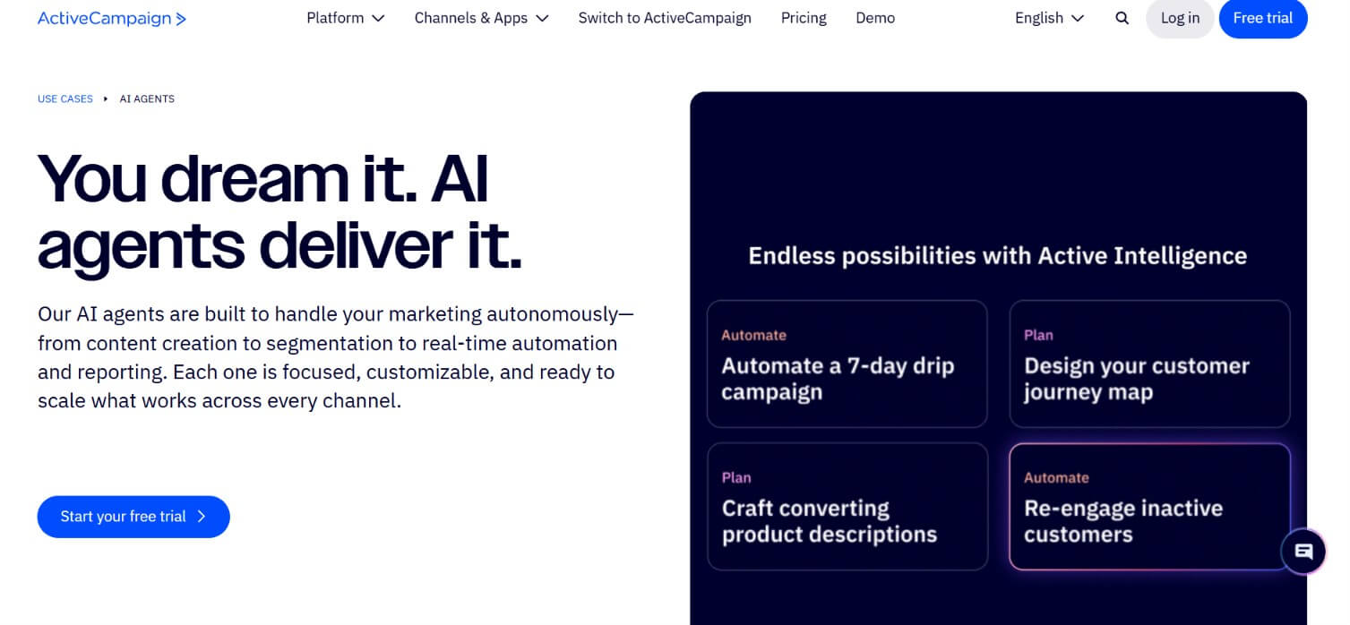 ActiveCampaign AI Agents: Best for Email Marketing Automation