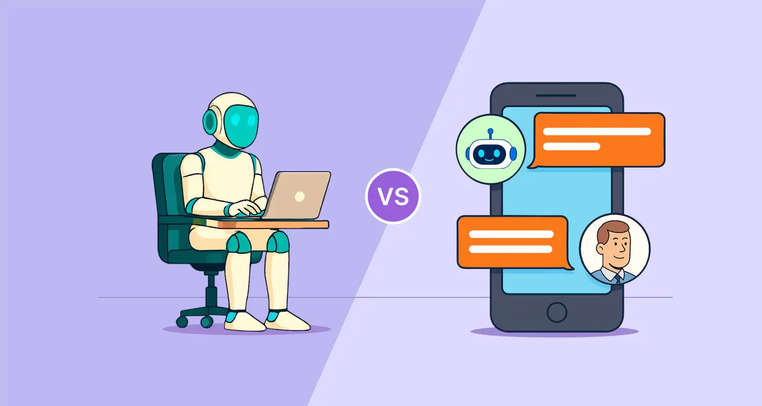 Exemplos Reais de Marketing: Chatbot vs Agente de IA em Ação