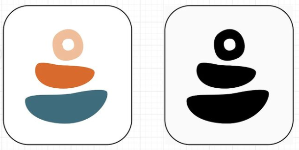black and white logo