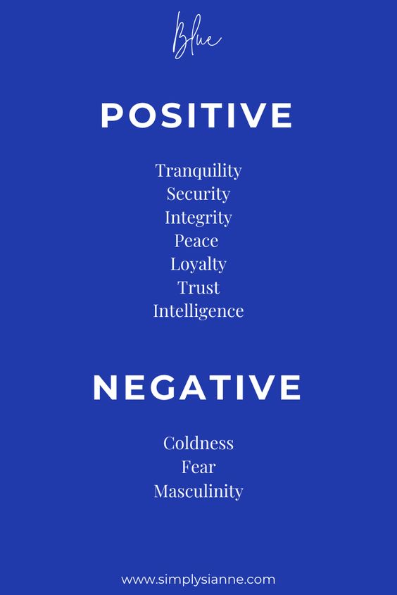 blue and white-color meanings