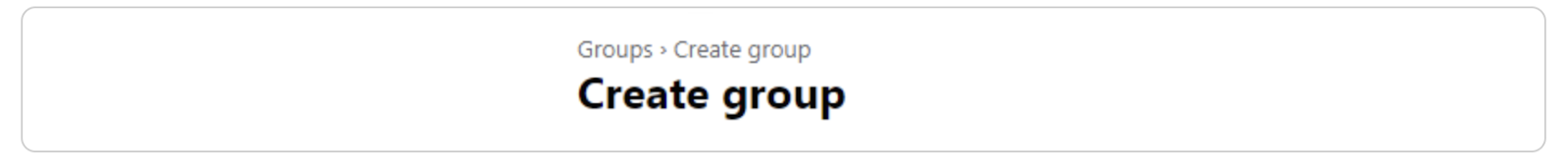 Create group